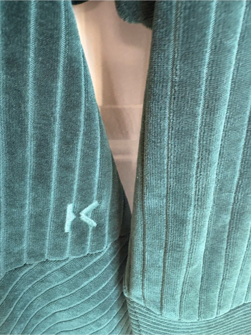 Kenzo Dark Green Corduroy Midi Dress - Picture 3 of 5